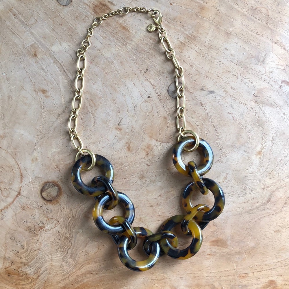 J. Crew tortoise shell necklace